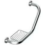 Casa si Gradina - Sanitare - Suporturi si accesorii baie - Accesorii baie - Maner de sustinere cu savoniera crom Ideal Standard IOM 42 cm - Infinity.ro