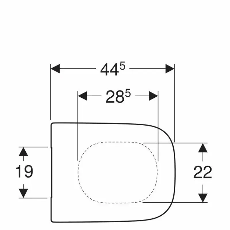 Casa si Gradina - Sanitare - Obiecte sanitare - Accesorii vase de toaleta - Capac wc softclose Geberit Selnova Square Quick Release - Infinity.ro