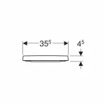 Casa si Gradina - Sanitare - Obiecte sanitare - Accesorii vase de toaleta - Capac wc softclose Geberit Selnova Square Quick Release - Infinity.ro