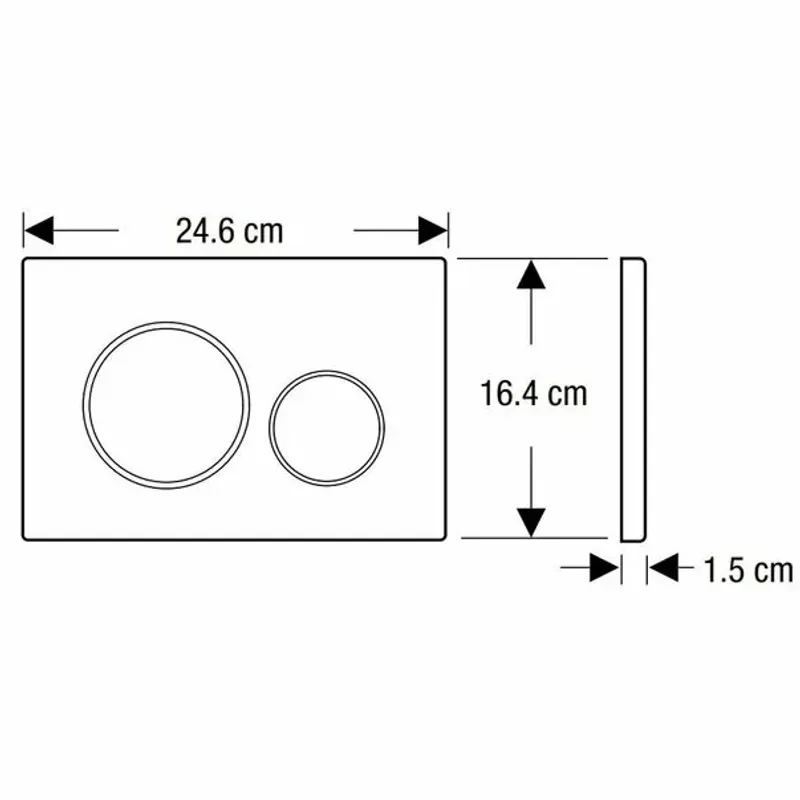 Casa si Gradina - Sanitare - Obiecte sanitare - Accesorii vase de toaleta - Clapeta de actionare Geberit Sigma21 ardezie crom lucios - Infinity.ro