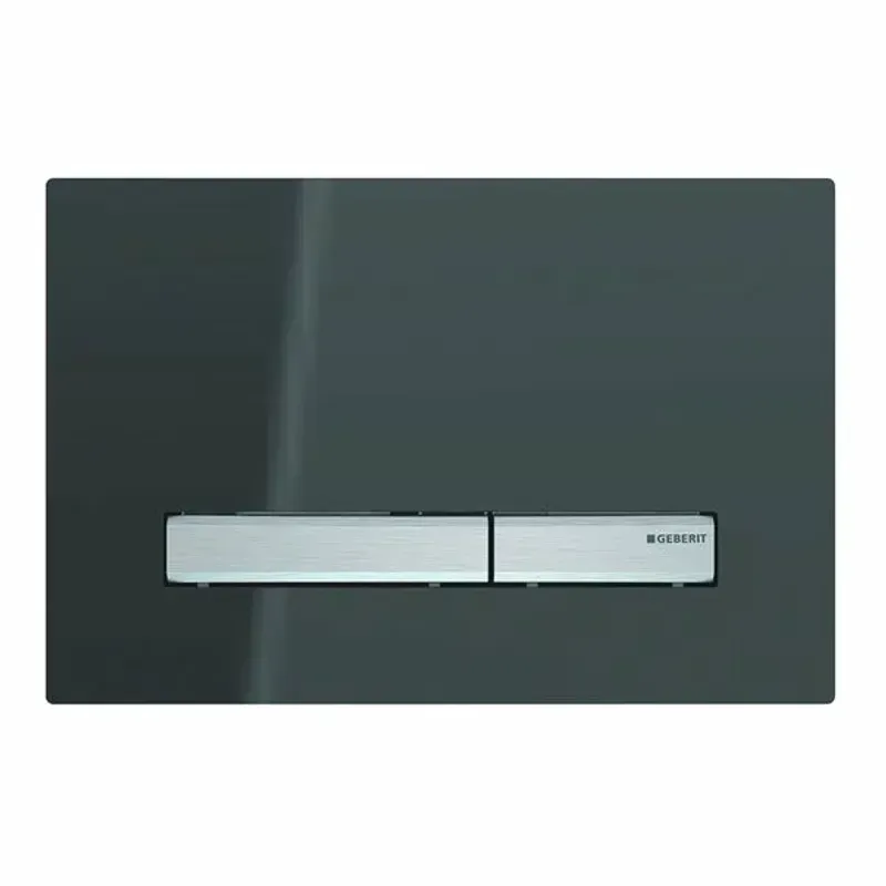 Casa si Gradina - Sanitare - Obiecte sanitare - Accesorii vase de toaleta - Clapeta de actionare Geberit Sigma50 sticla fumurie - Infinity.ro
