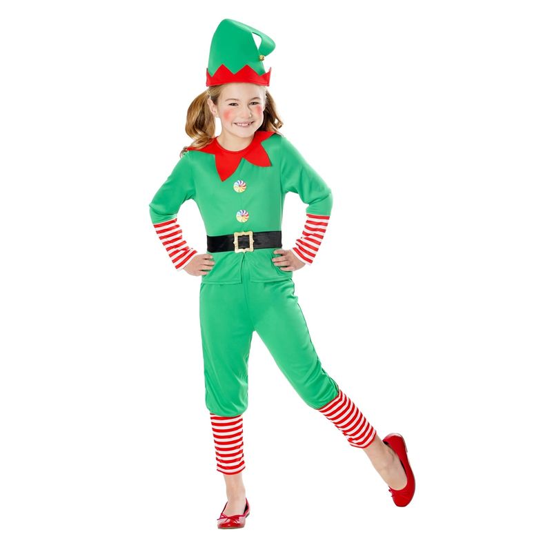 Jucarii, Copii si Bebe - Jucarii si jocuri - Jucarii de rol - Masti si costume copii - Costum Elf Craciun KidMania® pentru copii 3-4 ani 98-104 cm - Infinity.ro