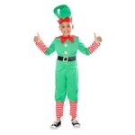 Jucarii, Copii si Bebe - Jucarii si jocuri - Jucarii de rol - Masti si costume copii - Costum Elf Craciun KidMania® pentru copii 3-4 ani 98-104 cm - Infinity.ro