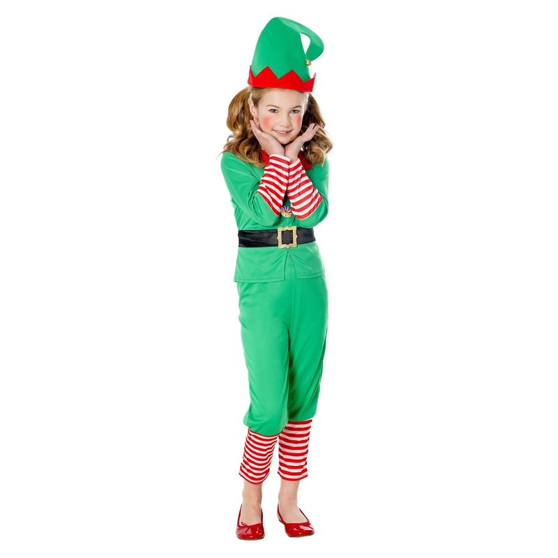 Jucarii, Copii si Bebe - Jucarii si jocuri - Jucarii de rol - Masti si costume copii - Costum Elf Craciun KidMania® pentru copii 7-8 ani 122-128 cm - Infinity.ro