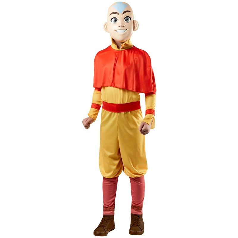 Jucarii, Copii si Bebe - Jucarii si jocuri - Jucarii de rol - Masti si costume copii - Costum Aang, Ultimul Razboinic al Aerului pentru copii - Avatar: The Last Airbender 11-13 ani 142-154 cm - Infinity.ro