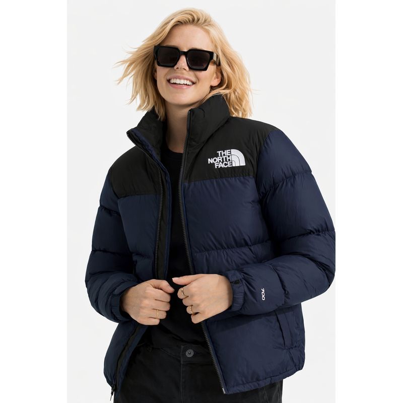 Fashion, accesorii si bijuterii - Femei - Imbracaminte femei - Jachete si geci femei - Geaca dama de puf  The North Face 1996 Retro Nuptse S INTL Negru | Albastru - Infinity.ro