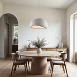 Casa si Gradina - Corpuri si surse de iluminat - Accesorii corpuri de iluminat - Pendul Wabi-Sabi, AB Luxury Concept, Alb, 30cm, E27 - Infinity.ro