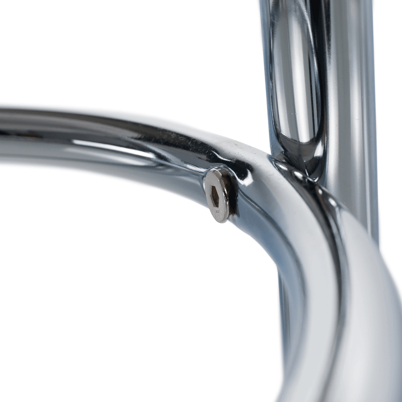 Casa si Gradina - Mobilier - Scaune si fotolii - Tabureti - Taburet, piele ecologica neagra/crom, IRENA - Infinity.ro