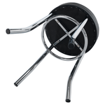 Casa si Gradina - Mobilier - Scaune si fotolii - Tabureti - Taburet, piele ecologica neagra/crom, IRENA - Infinity.ro