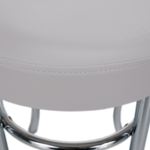 Casa si Gradina - Mobilier - Scaune si fotolii - Tabureti - Taburet, piele ecologica alba/crom, IRENA - Infinity.ro