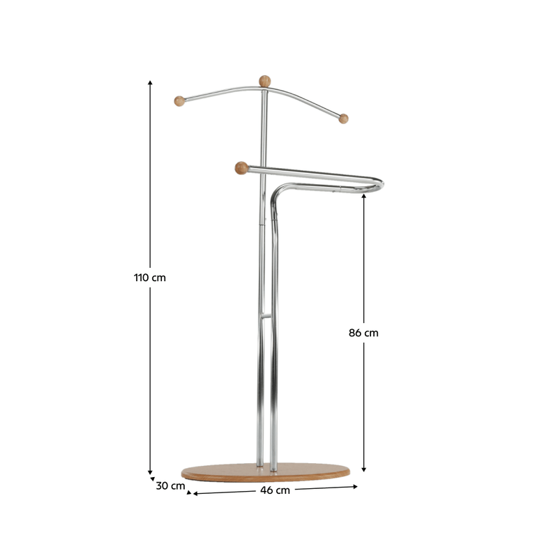 Casa si Gradina - Mobilier - Organizare si depozitare - Cuiere - Cuier, servitorul surd, crom/fag, ELO - Infinity.ro