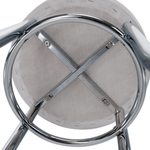 Casa si Gradina - Mobilier - Scaune si fotolii - Tabureti - Taburet, piele ecologica alba/crom, IRENA - Infinity.ro