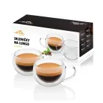 Electronice si Electrocasnice - Climatizare si sisteme de incalzire - Aparate racire aer - Ventilatoare - Set 2 cesti pentru espresso lung ETA 5180 91010, 160 ml, pereti dubli din sticla borosilicata - Infinity.ro