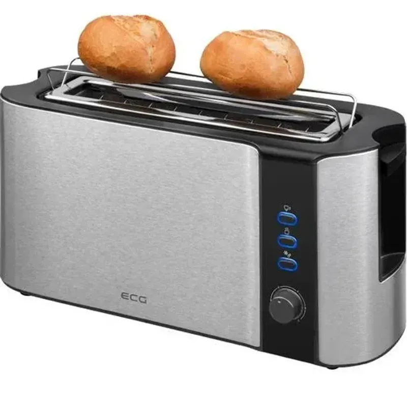 Electronice si Electrocasnice - Climatizare si sisteme de incalzire - Aparate racire aer - Ventilatoare - Prajitor de paine ECG ST 10630 inox , 1000 W, 2 felii, 6 niveluri rumenire - Infinity.ro