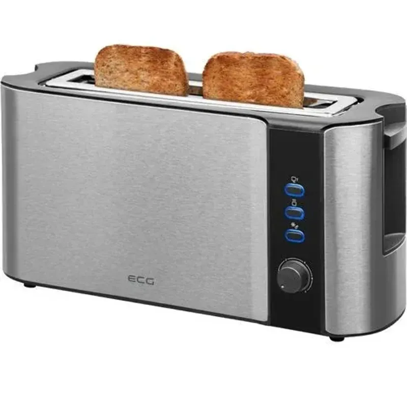 Electronice si Electrocasnice - Climatizare si sisteme de incalzire - Aparate racire aer - Ventilatoare - Prajitor de paine ECG ST 10630 inox , 1000 W, 2 felii, 6 niveluri rumenire - Infinity.ro