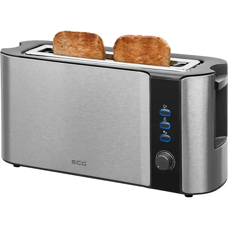 Electronice si Electrocasnice - Climatizare si sisteme de incalzire - Aparate racire aer - Ventilatoare - Prajitor de paine ECG ST 10630 inox , 1000 W, 2 felii, 6 niveluri rumenire - Infinity.ro