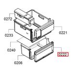 Electronice si Electrocasnice - Aparate frigorifice - Accesorii aparate frigorifice - Rama fatada sertar frigider Bosch 12008587 - Infinity.ro