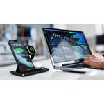 Casa si Gradina - Electrice - Accesorii electrice - Baterii, acumulatori si incarcatoare - Suport portabil incarcare rapida 30W, 3 in 1, Incarcator Wireless pentru Apple Iphone, Negru - Infinity.ro