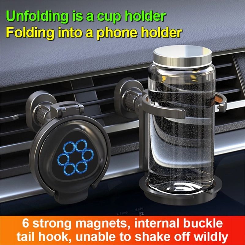 Auto si Moto - Intretinere auto - Stergatoare - Suport rosu pentru pahar auto, scrumiera, telefon, multifuncțional, pliabil - Infinity.ro