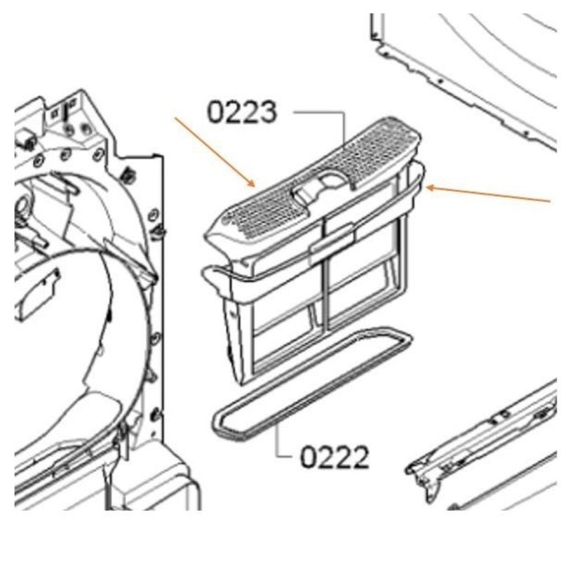 Electronice si Electrocasnice - Masini si uscatoare de rufe - Accesorii masini de spalat si uscatoare - Filtru de scame uscator de rufe Bosch 00656033 original - Infinity.ro