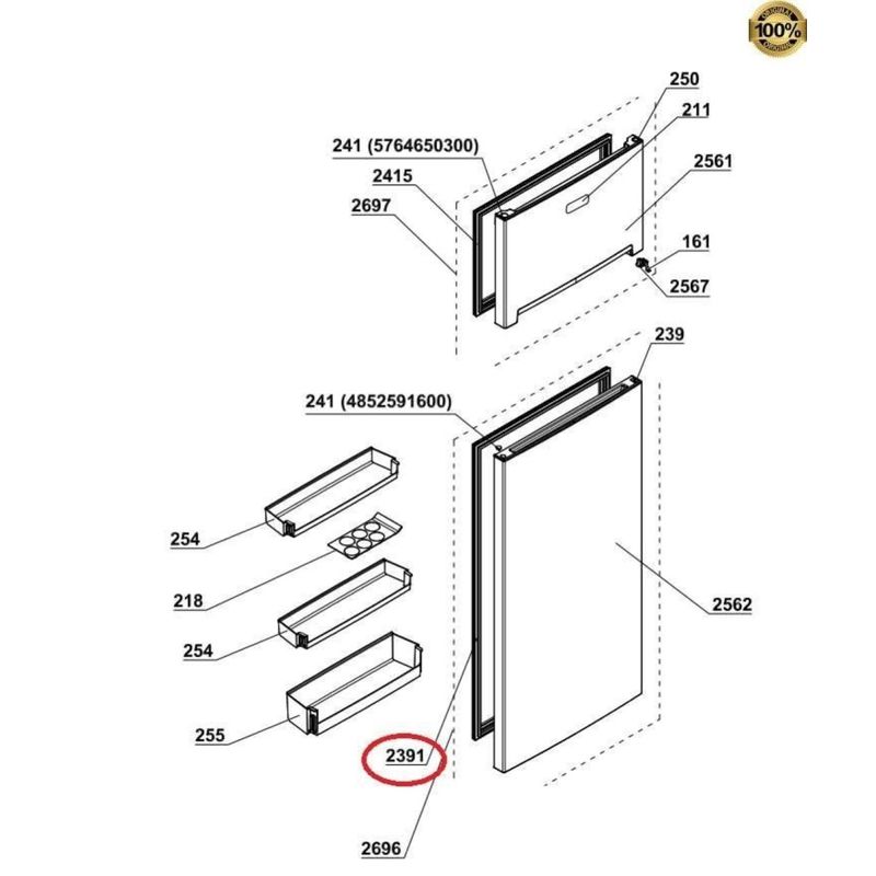 Electronice si Electrocasnice - Aparate frigorifice - Accesorii aparate frigorifice - Garnitura usa frigider pentru aparate frigorifice C00899670 Beko 4669521000 - Infinity.ro