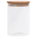 Casa si Gradina - Bucatarie si vesela - Organizare si depozitare bucatarie - Borcane si capace - Borcane de depozitare din sticla capac de bambus 4 buc. 800 ml - Infinity.ro