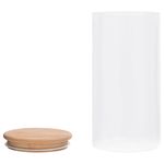 Casa si Gradina - Bucatarie si vesela - Organizare si depozitare bucatarie - Borcane si capace - Borcane de depozitare din sticla capac de bambus 4 buc. 1200 ml - Infinity.ro