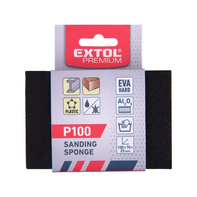 Casa si Gradina - Constructii - Scule electrice si accesorii - Accesorii polizare si slefuire - Burete abraziv, EXTOL PREMIUM, 8803664, corindon, P100 - Infinity.ro