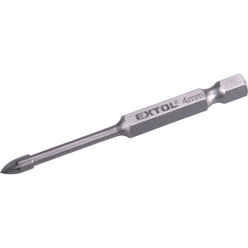 Casa si Gradina - Constructii - Scule electrice si accesorii - Seturi si accesorii pentru gaurit si insurubat - Burghiu pentru sticla si ceramica, EXTOL, 4 mm,  lungime 33 mm, 8801884 - Infinity.ro