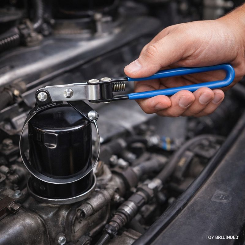 Auto si Moto - Reparatii si depanare - Scule auto - Scule si truse auto - Cheie pentru filtru de ulei cu curea, 95–111 mm, otel cu arc, HT8G304 - Infinity.ro