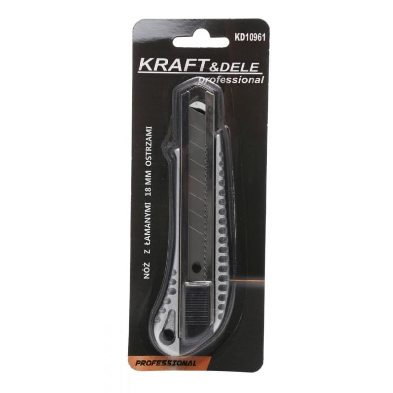 Carti si Birotica - Birotica - Accesorii de birou - Foarfece si cuttere - Cutter, Kraft&Dele, lama de 18 mm, din otel carbon, retractabila, KD10961 - Infinity.ro