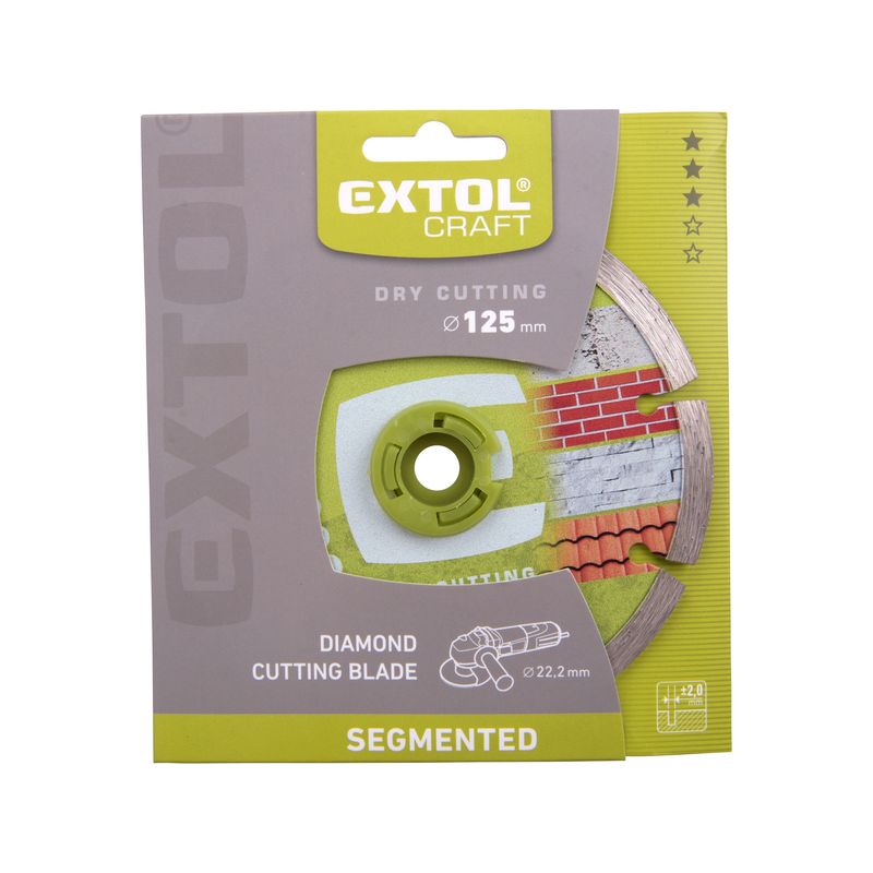 Casa si Gradina - Constructii - Scule electrice si accesorii - Accesorii polizare si slefuire - Disc de taiere diamantat, EXTOL CRAFT, 108812, segmentat, 125mm - Infinity.ro