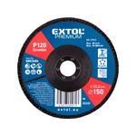 Casa si Gradina - Constructii - Scule electrice si accesorii - Accesorii polizare si slefuire - Disc lamelar corindon, EXTOL PREMIUM, 8803486, O150mm, P120 - Infinity.ro
