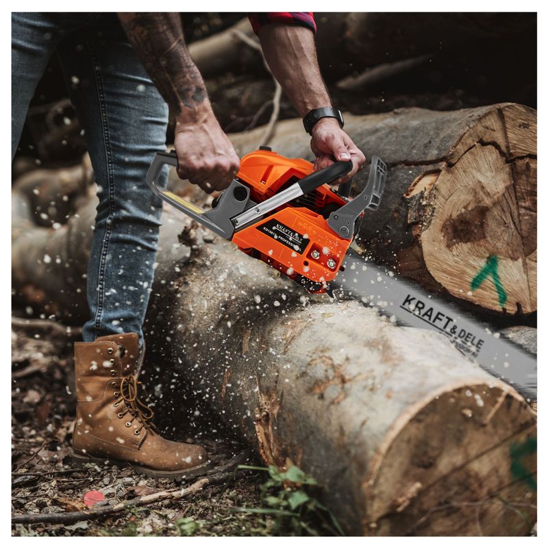 Casa si Gradina - Constructii - Scule electrice si accesorii - Fierastraie electrice - Ferastrau cu Lant pe Benzina 5,9CP + Accesorii, KD10613 - Infinity.ro