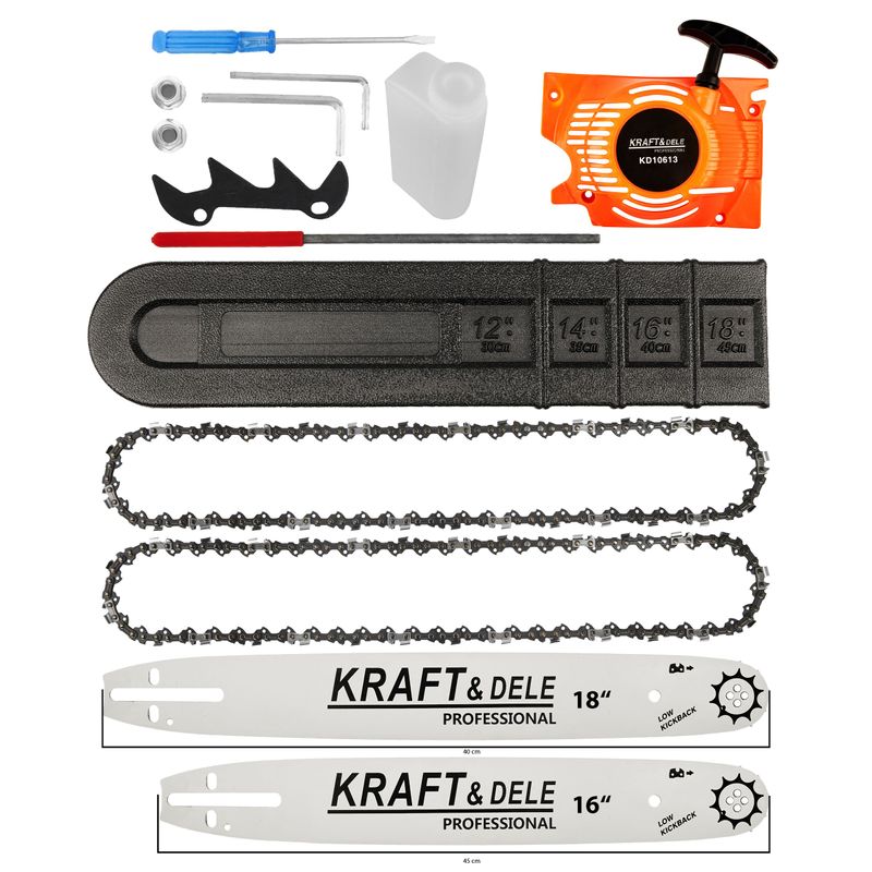 Casa si Gradina - Constructii - Scule electrice si accesorii - Fierastraie electrice - Ferastrau cu Lant pe Benzina 5,9CP + Accesorii, KD10613 - Infinity.ro