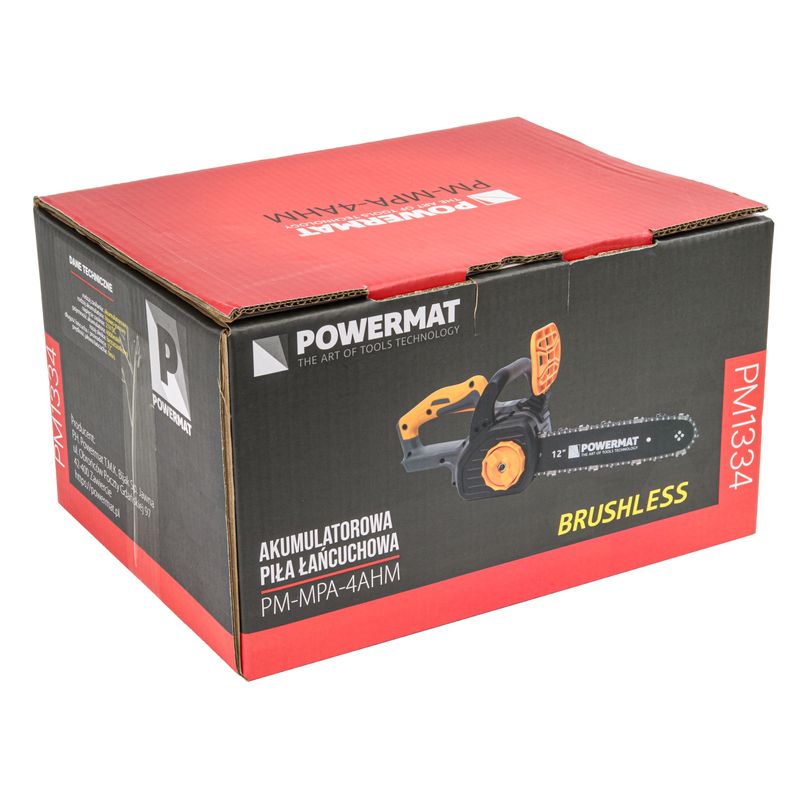 Casa si Gradina - Constructii - Scule electrice si accesorii - Fierastraie electrice - Fierastrau cu lant pe acumulator Powermat PM‑MPA‑4AHM, 12″ - Infinity.ro