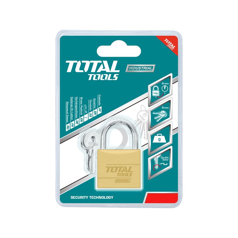 Casa si Gradina - Constructii - Feronerie si accesorii - Lacate - Lacat din alama, TOTAL, TLK32402, 40mm, 142g - Infinity.ro