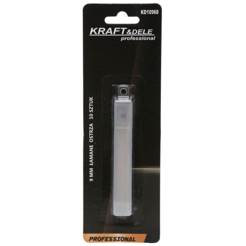 Carti si Birotica - Birotica - Accesorii de birou - Foarfece si cuttere - Lame cutter, Kraft&Dele, 10 bucati, 9 mm, KD10968 - Infinity.ro