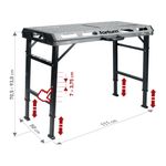 Casa si Gradina - Constructii - Scule de mana si unelte - Mese si bancuri de lucru - Masa Sudura Otel Fortum 4759970 Reglabila 454kg 107x53c, 18kg - Infinity.ro