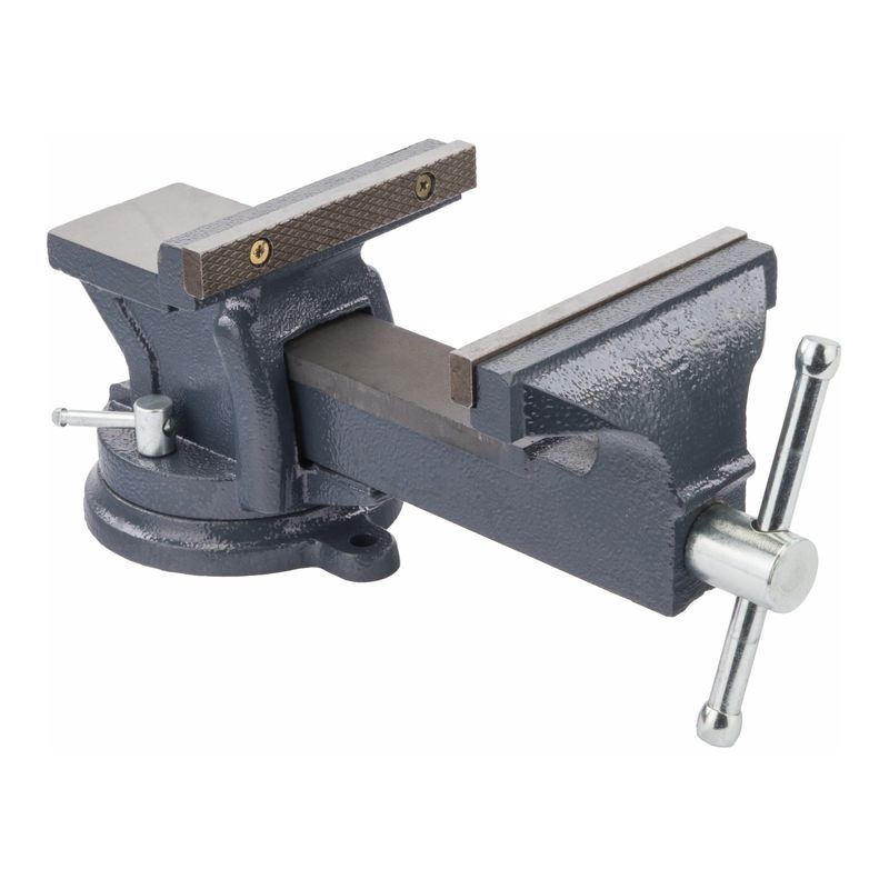 Casa si Gradina - Constructii - Scule electrice si accesorii - Menghine si cleme fixare - Menghina de lacatuserie 125 mm rotativa cu nicovala, Powermat PM1236 - Infinity.ro