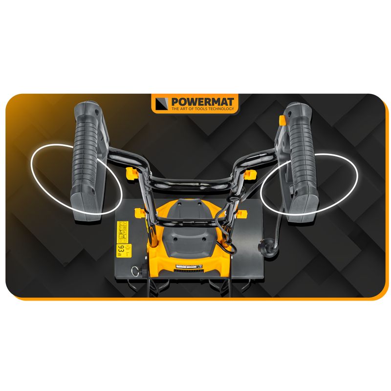 Casa si Gradina - Gradinarit si plante - Utilaje gradina - Motosape si motocultoare - Motocultor electric Powermat PM1387, 1900W, 230V, 400mm, 220mm adancime - Infinity.ro