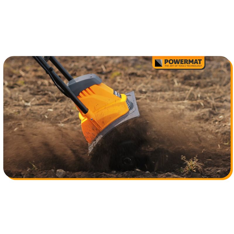 Casa si Gradina - Gradinarit si plante - Utilaje gradina - Motosape si motocultoare - Motocultor electric Powermat PM1387, 1900W, 230V, 400mm, 220mm adancime - Infinity.ro