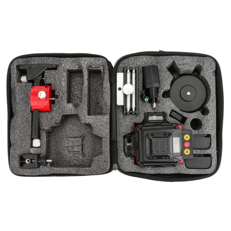 Casa si Gradina - Constructii - Scule electrice si accesorii - Aparate de masura - Nivela laser cruce 4D 360 verde, Red Technic, RTPLK0036 - Infinity.ro