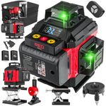 Casa si Gradina - Constructii - Scule electrice si accesorii - Aparate de masura - Nivela laser cruce 4D 360 verde, Red Technic, RTPLK0036 - Infinity.ro