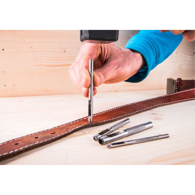 Casa si Gradina - Constructii - Scule electrice si accesorii - Seturi si accesorii pentru gaurit si insurubat - Perforator piele, set 9 piese, 2-10mm, 10266 - Infinity.ro