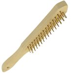 Casa si Gradina - Constructii - Scule electrice si accesorii - Accesorii polizare si slefuire - Perie de otel cu 2 randuri, maner din lemn, VERKE, V05288 - Infinity.ro