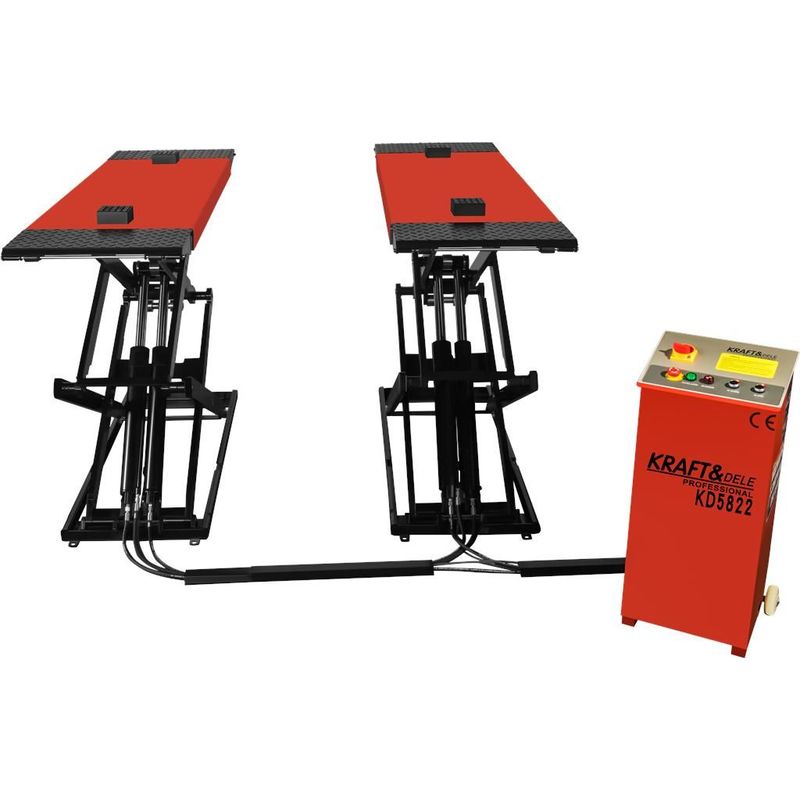 Auto si Moto - Reparatii si depanare - Scule auto - Echipamente de ridicare si sprijin - Platforma automata cu foarfeca Kraft&Dele KD5822, 3800 kg, 230V, 2.2 kW - Infinity.ro