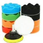 Casa si Gradina - Constructii - Scule electrice si accesorii - Accesorii polizare si slefuire - Set 10 piese polish auto profesional, Verke, V08119, 80 mm - Infinity.ro