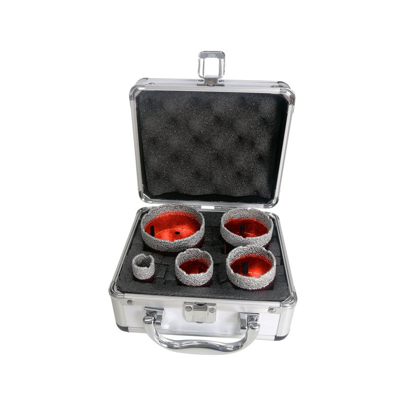 Casa si Gradina - Constructii - Scule electrice si accesorii - Seturi si accesorii pentru gaurit si insurubat - Set 5 piese burghiu diamant, EXTOL PREMIUM, 8802995, filet M14, 20-68mm - Infinity.ro