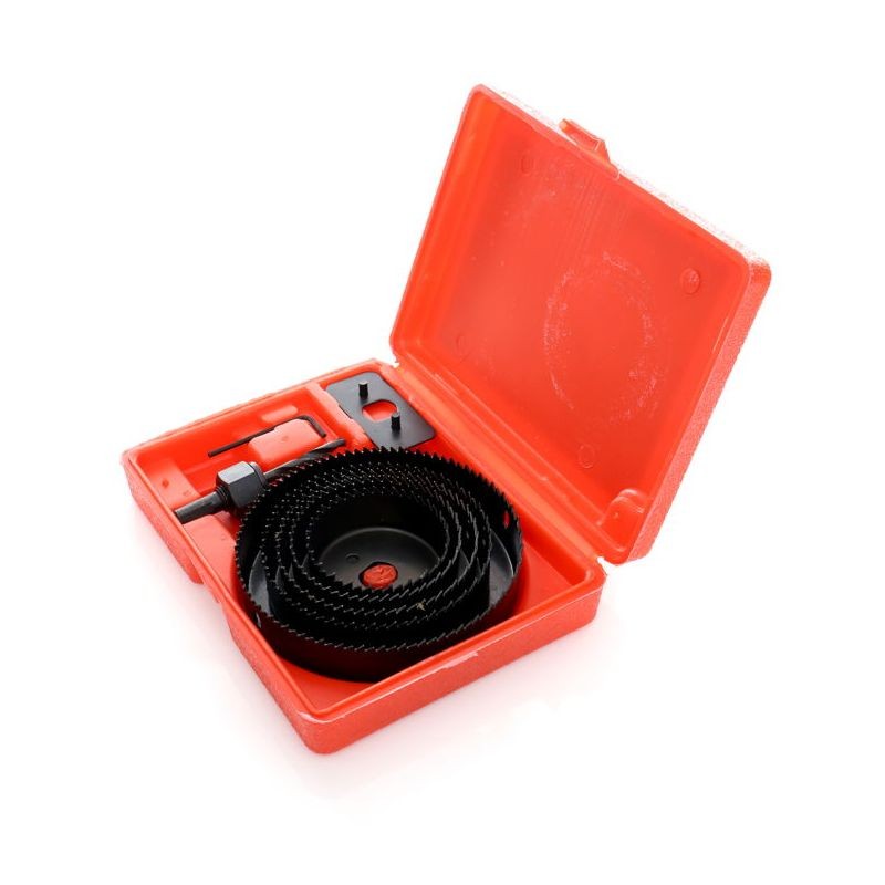 Casa si Gradina - Constructii - Scule electrice si accesorii - Seturi si accesorii pentru gaurit si insurubat - Set carote pentru lemn, 8 buc 64-127mm, KD10279, Kraft&Dele - Infinity.ro